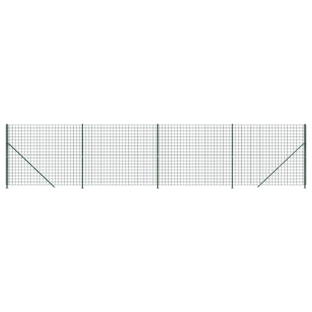 Clôture grillagée Vidaxxl avec bride 2x10 m vert