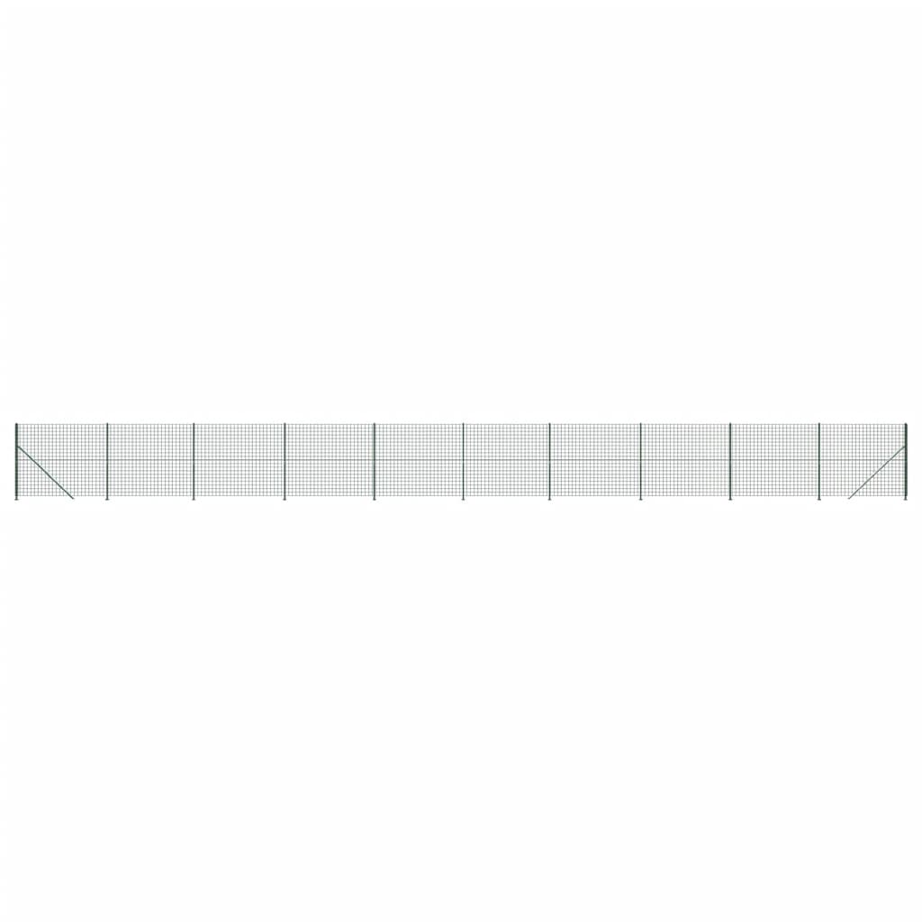 VidaXL Clôture grillagée avec bride 2x25 m vert
