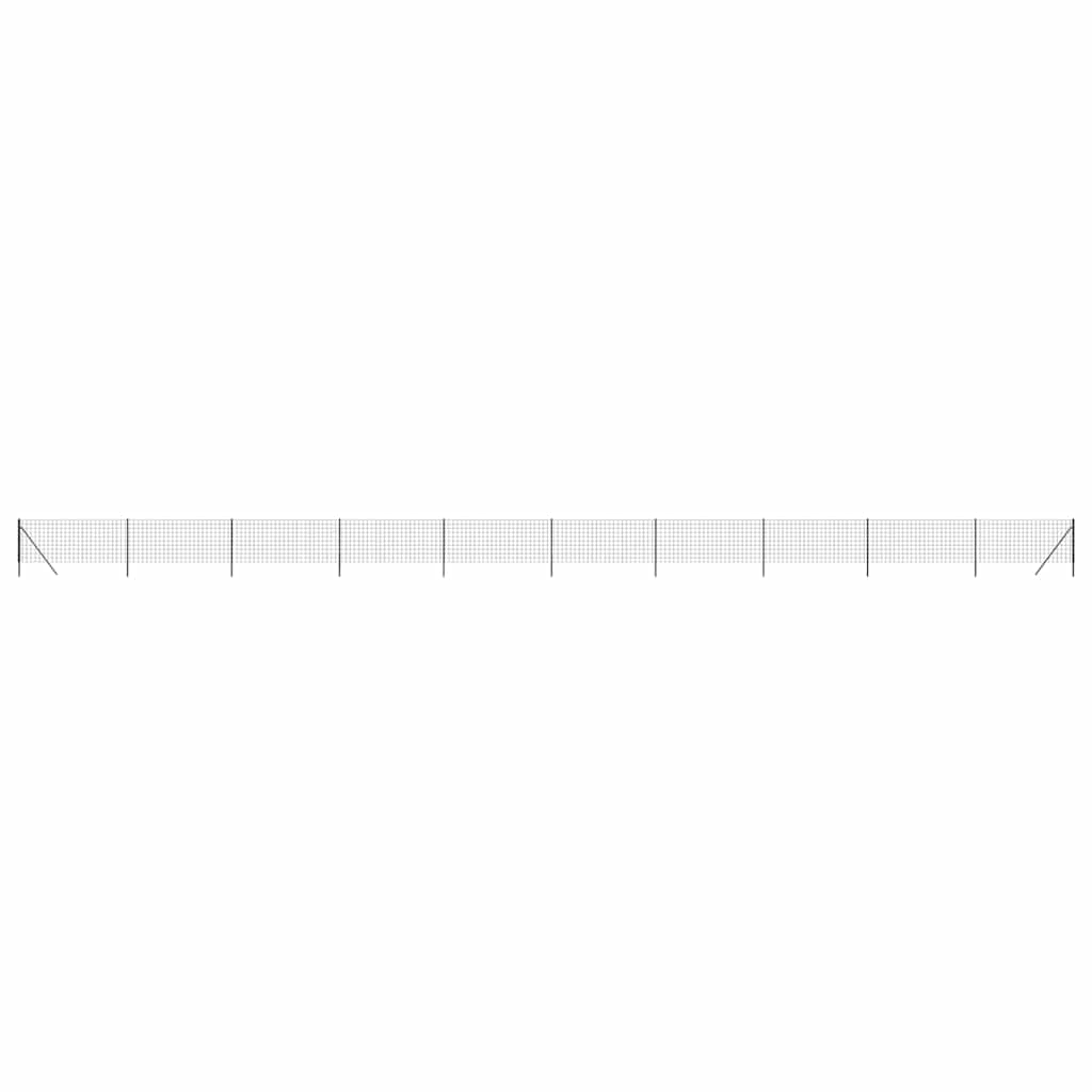 Clôture grillagée Vidaxl 1x25 m acier galvanisé couleur anthracite
