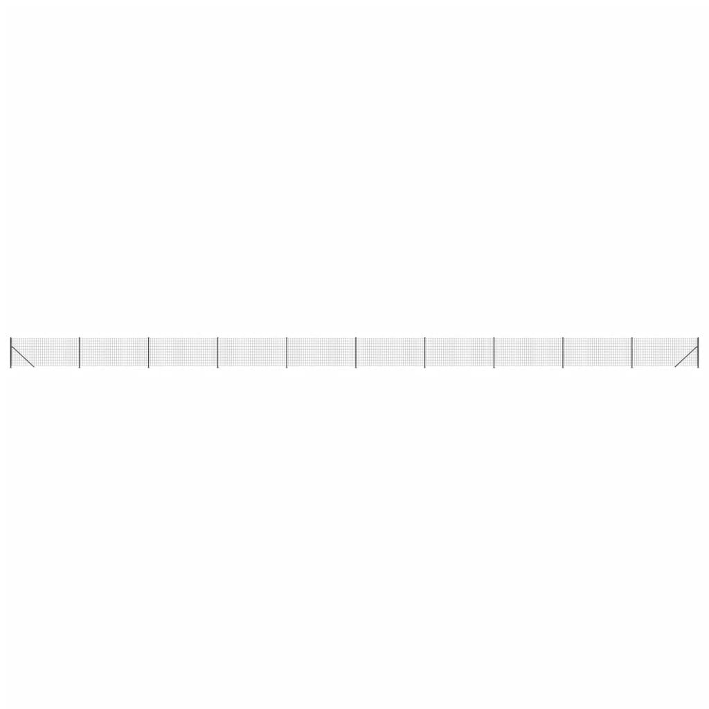 Clôture grillagée Vidaxxl avec bride 1x25 m anthracite