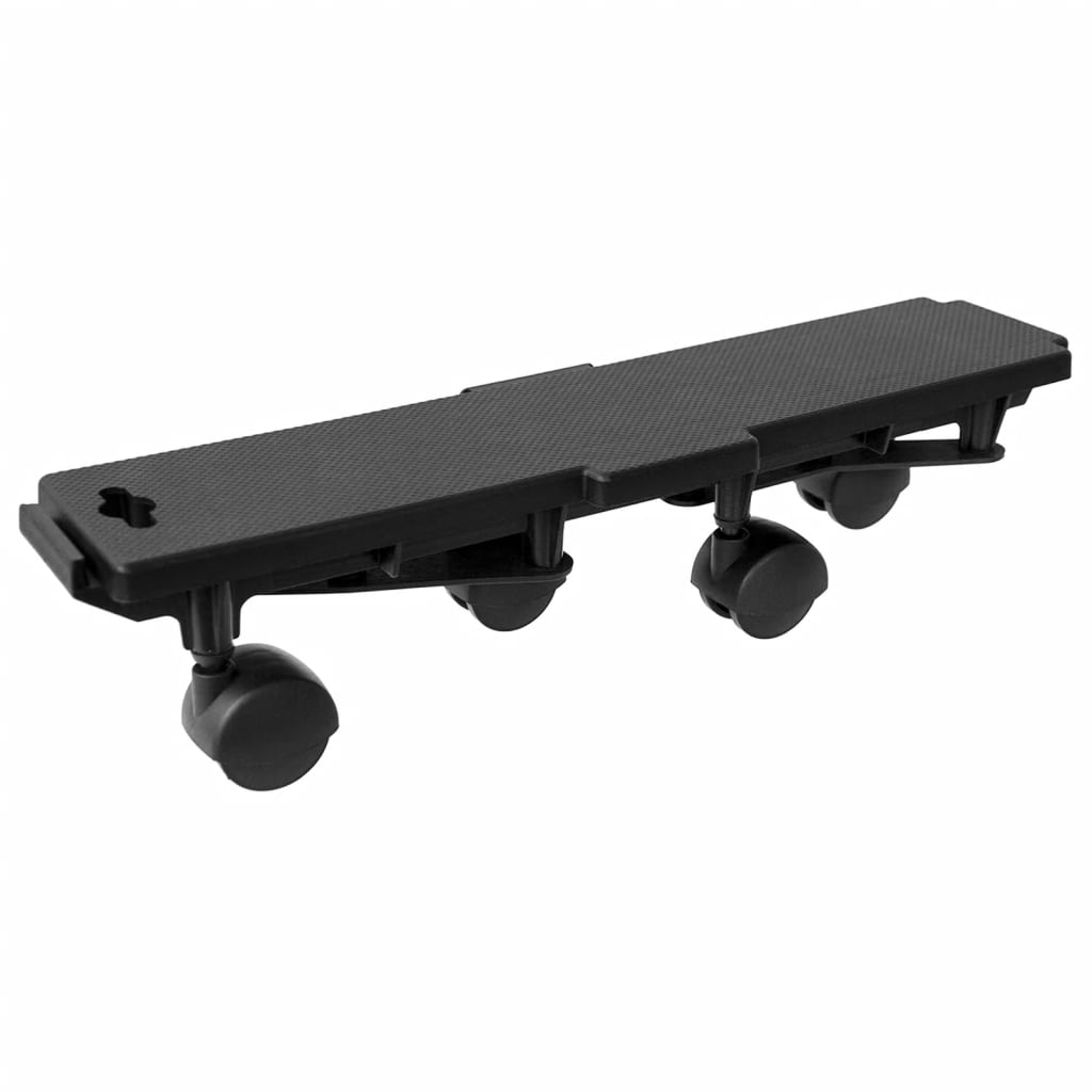 VidaXL Chiens de déménagement à 4 roues 4 pcs 170 kg polypropylène noir