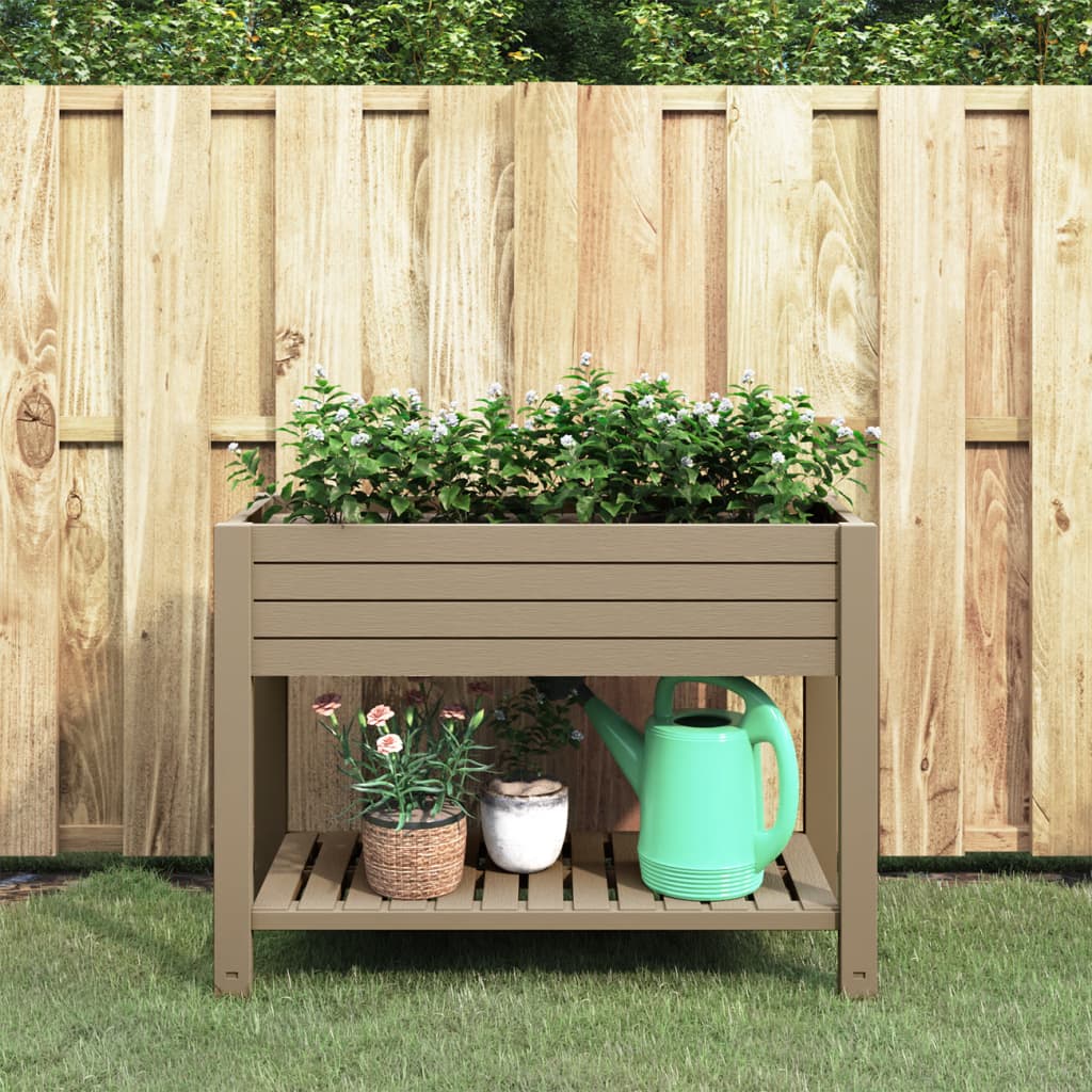 Vidaxx jardinière surélevée 110x45x79 cm polypropylène marron clair