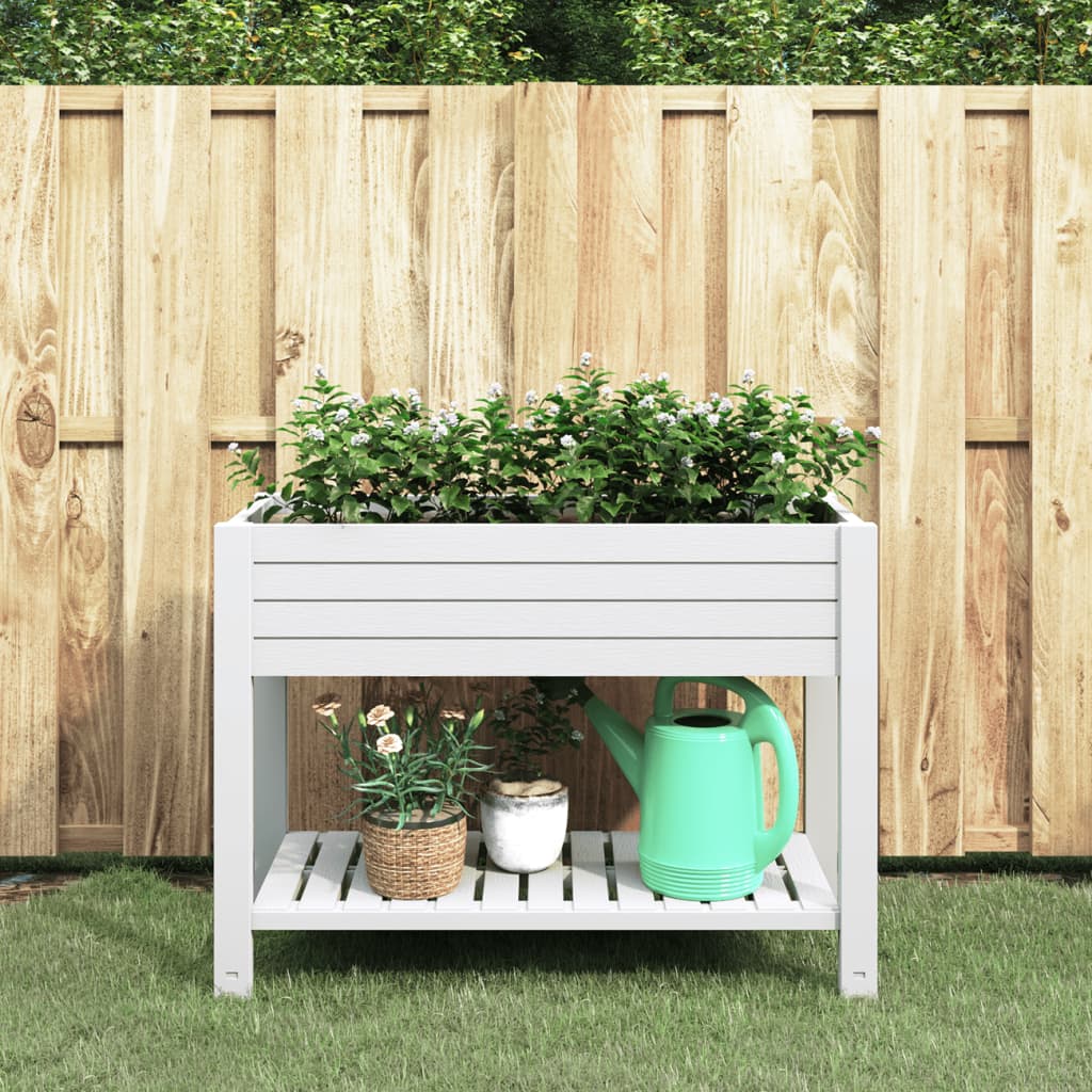 Vidaxx jardinière surélevée 110x45x79 cm polypropylène blanc