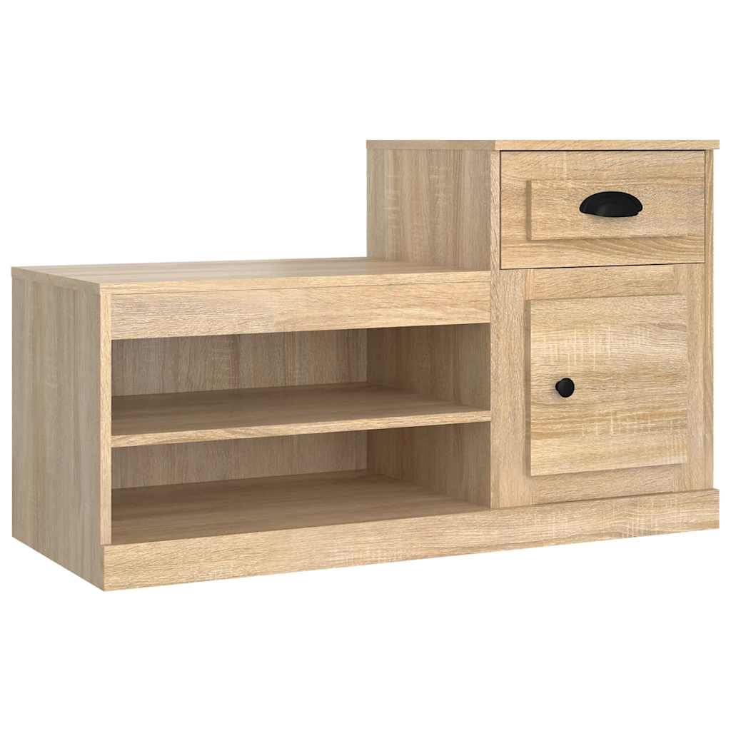 Vidaxx meuble à chaussures 100x42x60 cm bois d'ingénierie chêne sonoma
