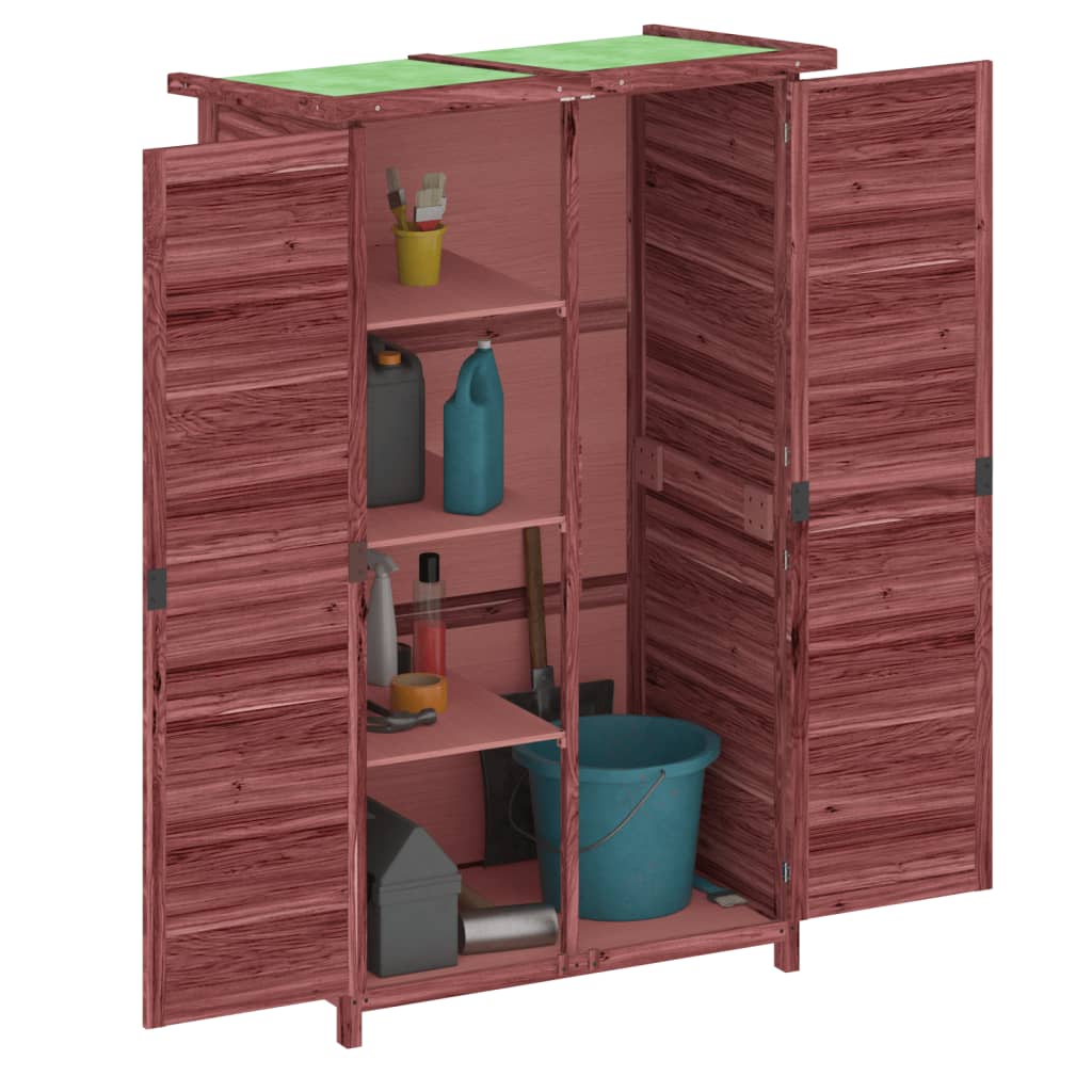 Abri de jardin Vidaxx 83x57x140 cm en bois de pin massif couleur moka