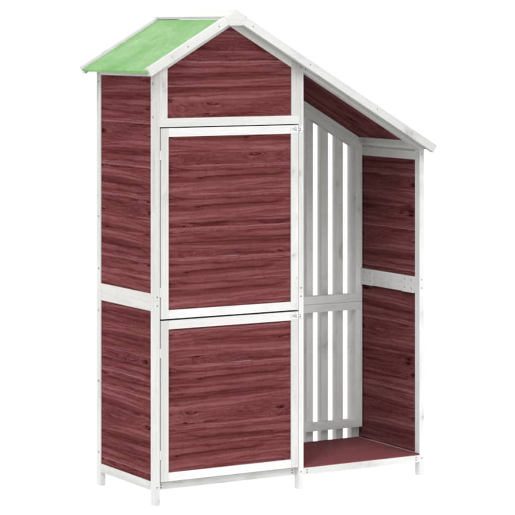 VidaXL Abri de Jardin 120x53,5x170 cm Bois de Pin Massif Couleur Moka