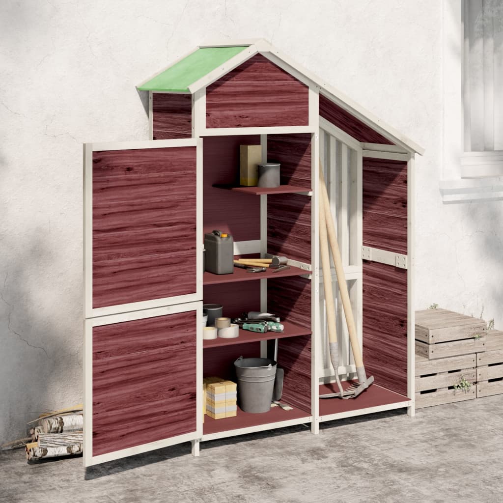 VidaXL Abri de Jardin 120x53,5x170 cm Bois de Pin Massif Couleur Moka