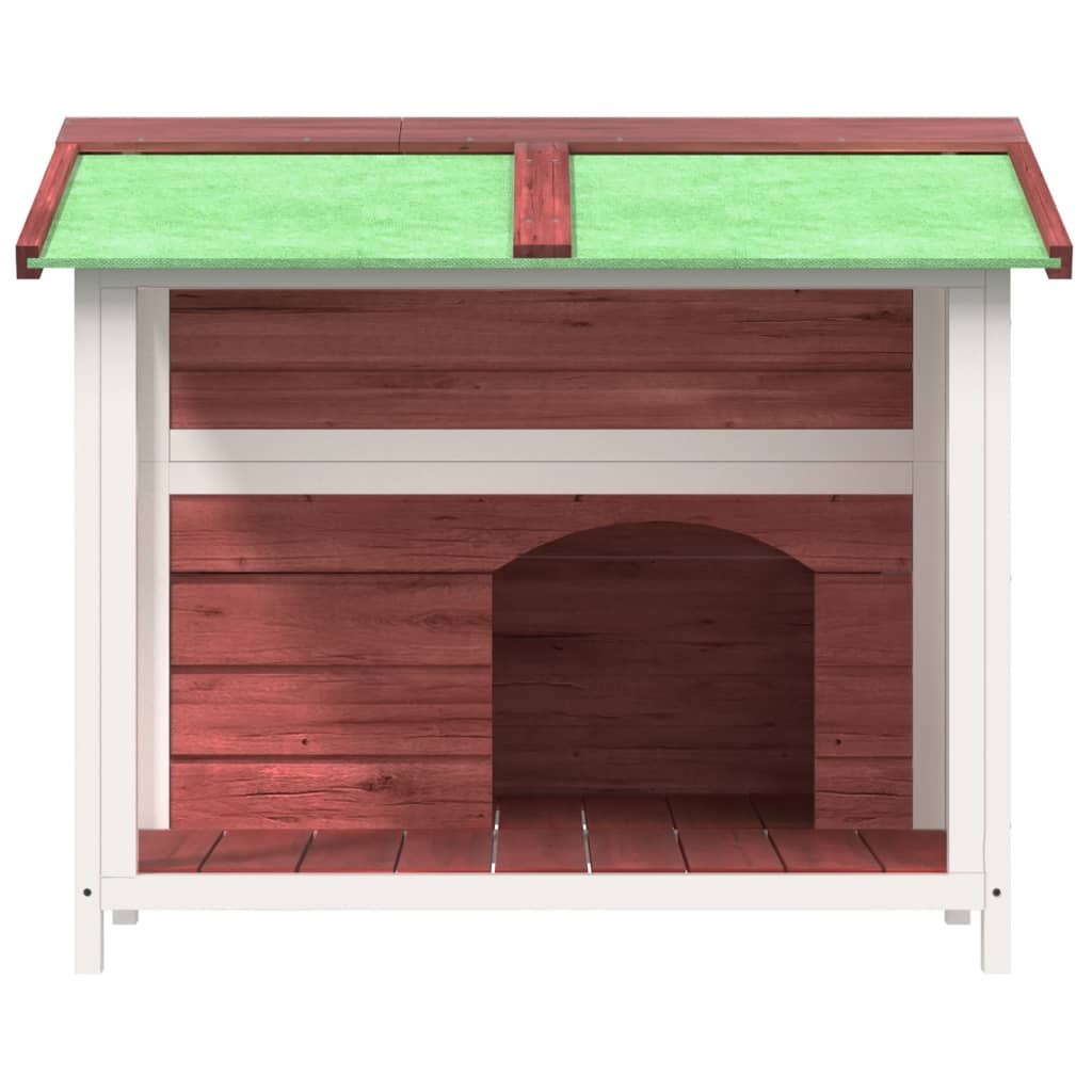VidaXL Niche pour chien 96x87x80,5 cm Bois de Pin Massif Couleur Moka