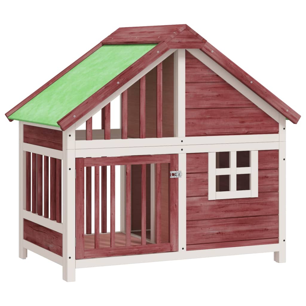 Vidaxxl niche pour chien 96x60,5x87 cm en bois de pin massif couleur moka