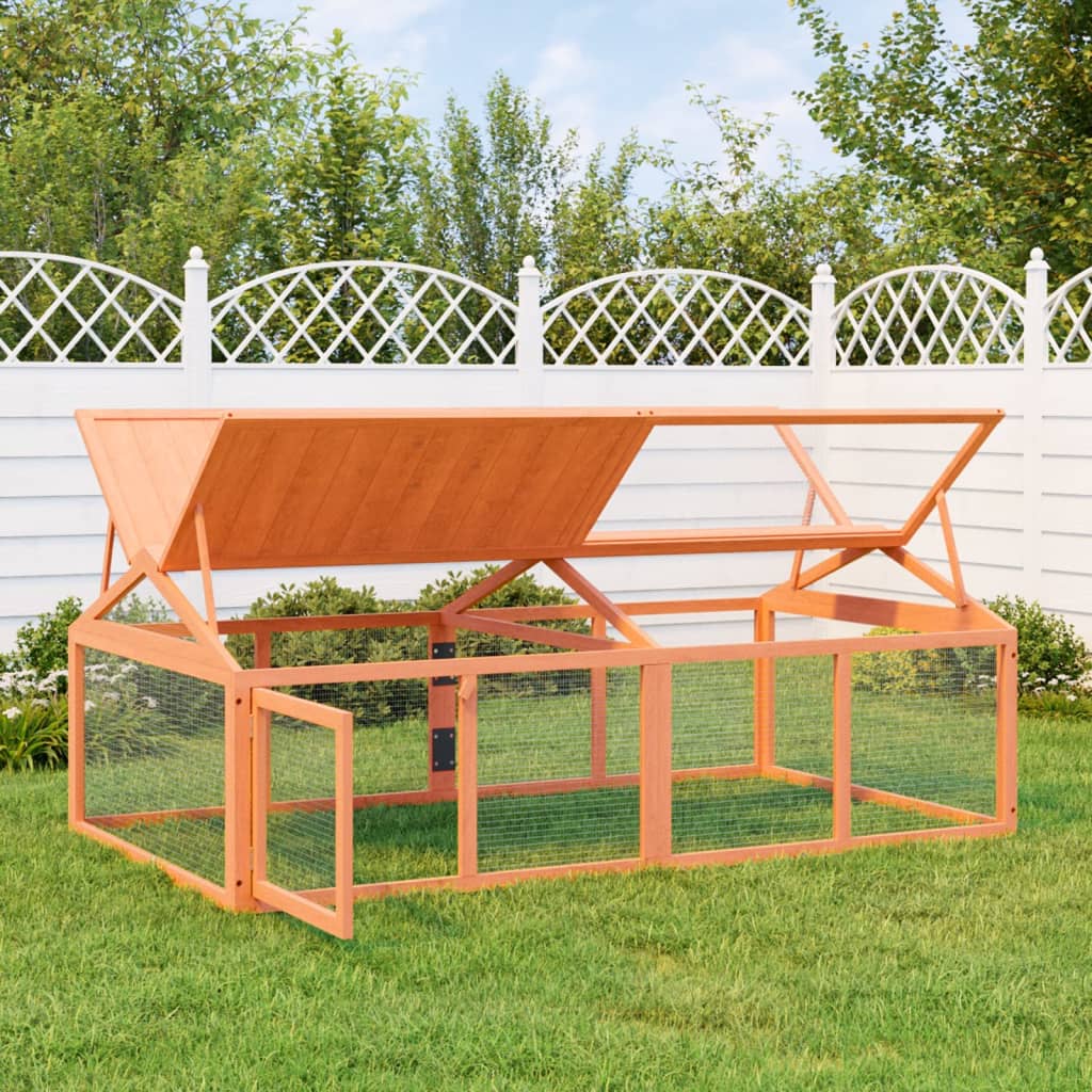 Vidaxx enclos pour animaux 200x112,5x74 cm bois de pin massif marron