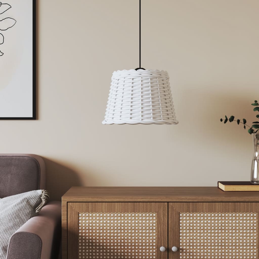 Vidaxx abat-jour de plafond ø30x20 cm osier blanc
