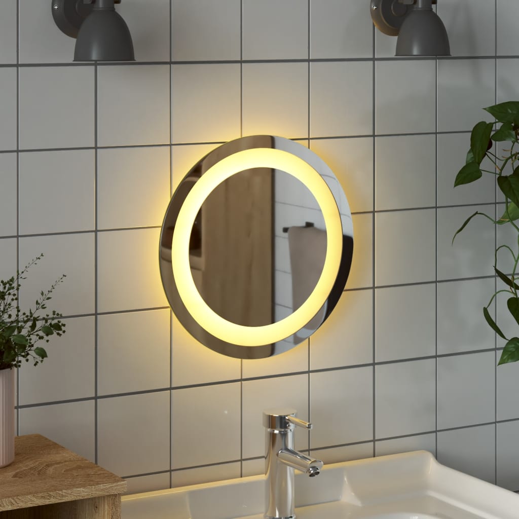 VidaXL Miroir de salle de bain LED rond 30 cm