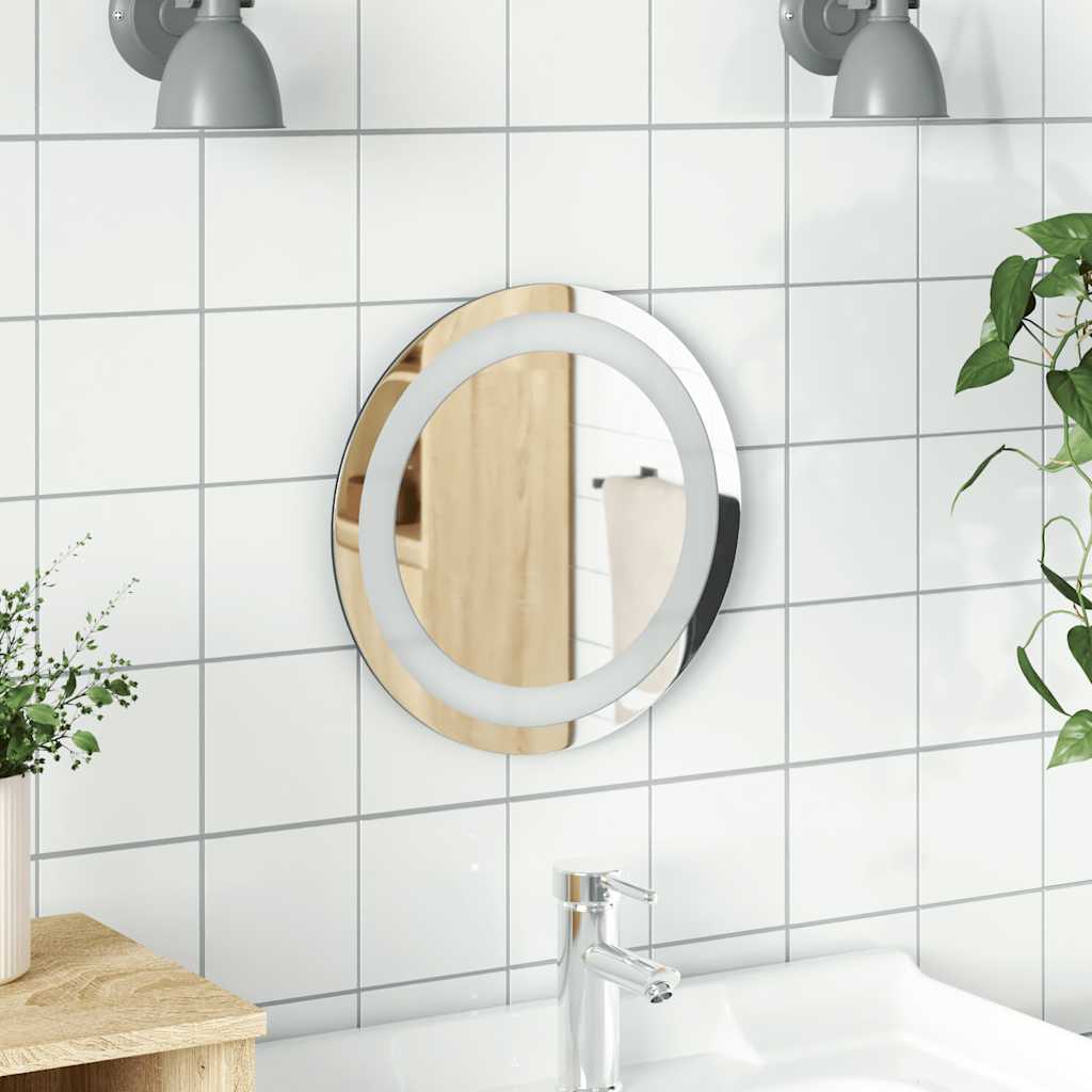 VidaXL Miroir de salle de bain LED rond 30 cm