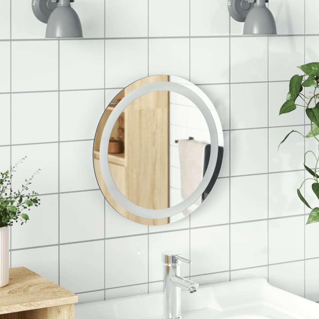 VidaXL Miroir de salle de bain LED rond 40 cm