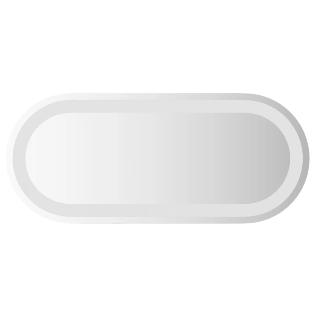 VidaXL Miroir de salle de bain LED ovale 60x25 cm