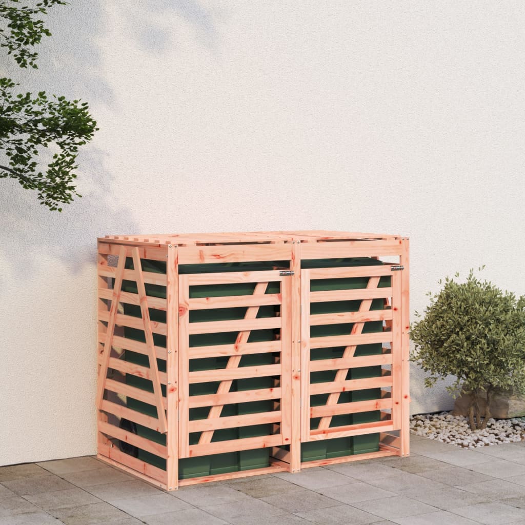 VidaXL Conteneur de rangement double bois de Douglas massif