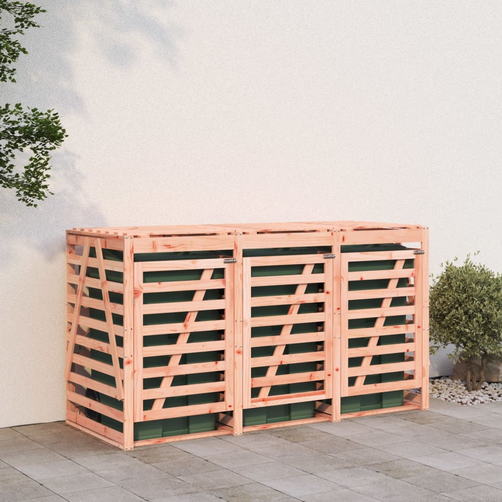 VidaXL Conteneur de rangement triple bois de Douglas massif