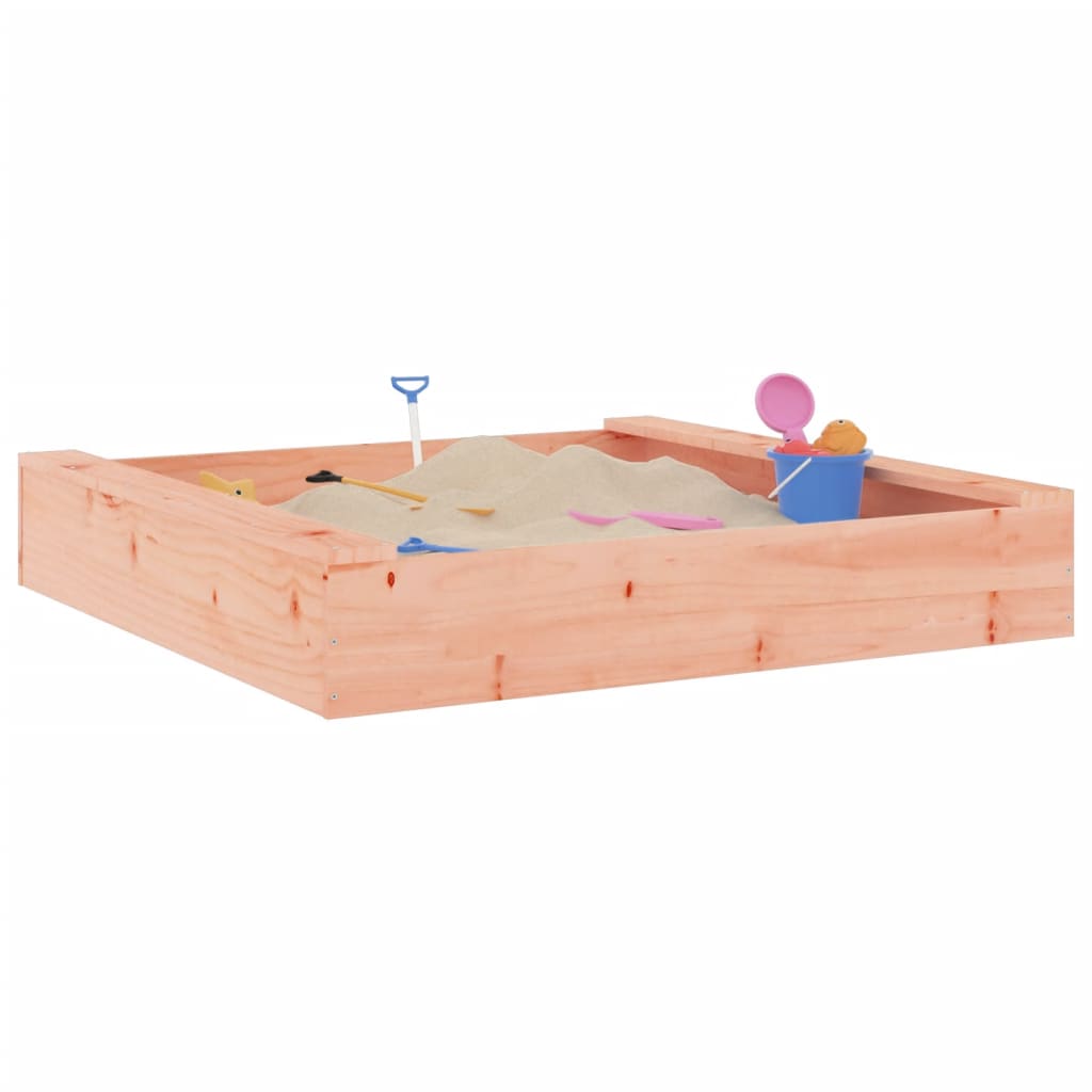 Bac à sable VidaXL avec bancs carrés en bois de Douglas massif