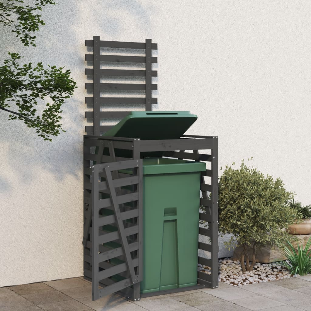 Vidaxx conteneur de rangement 84x90x128,5 cm bois de pin massif gris