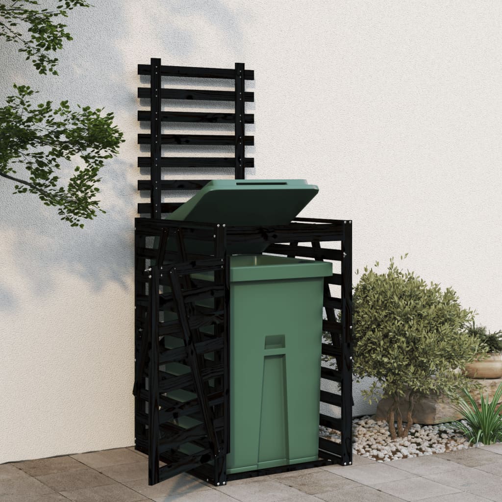 Vidaxx conteneur de rangement 84x90x128,5 cm bois de pin massif noir