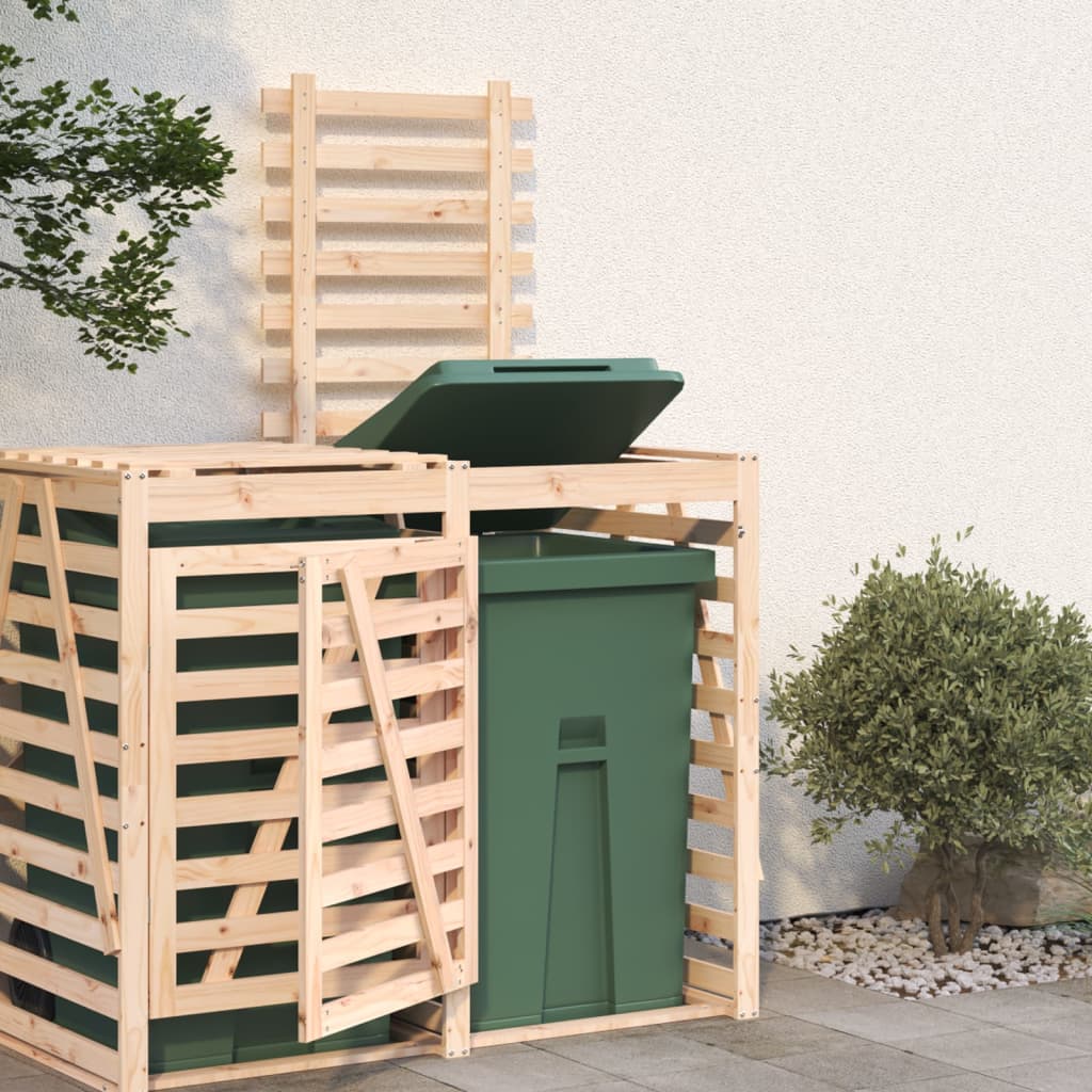 Extension de stockage de conteneur Vidaxx en bois de pin massif