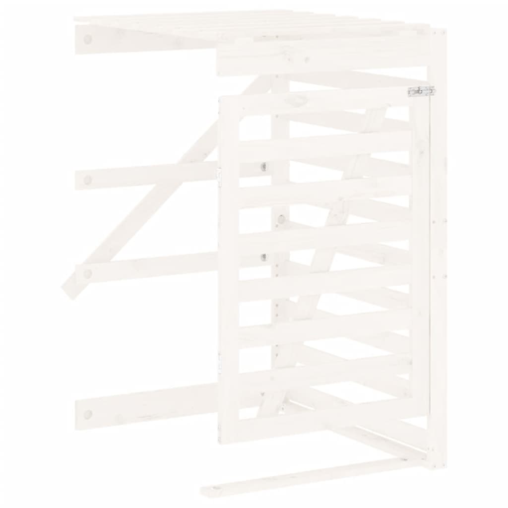 Extension de rangement conteneur Vidaxx bois de pin massif blanc