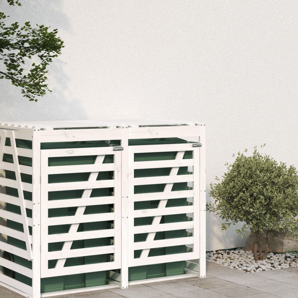 Extension de rangement conteneur Vidaxx bois de pin massif blanc