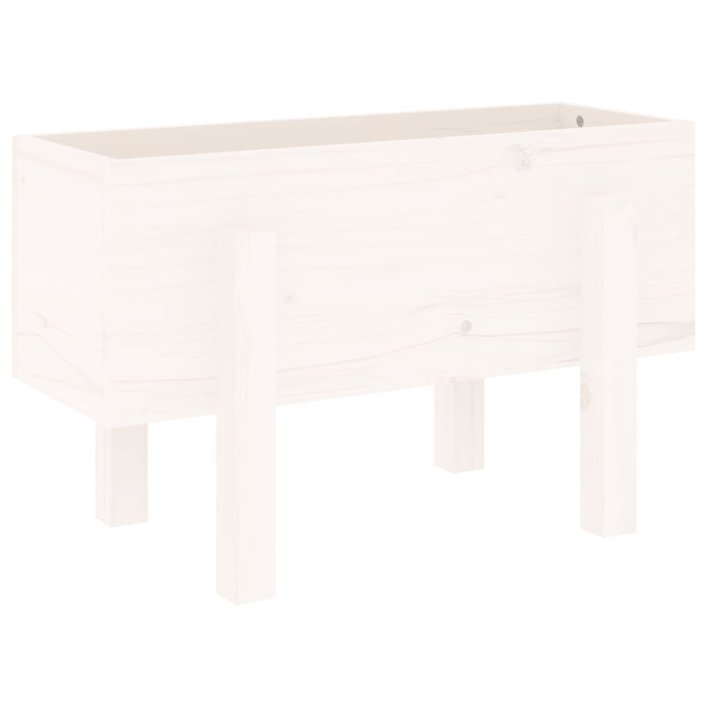 Vidaxx jardinière 62x30x38 cm bois de pin massif blanc