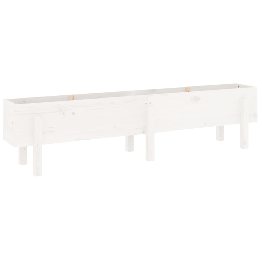 Vidaxx jardinière surélevée 160x30x38 cm bois de pin massif blanc