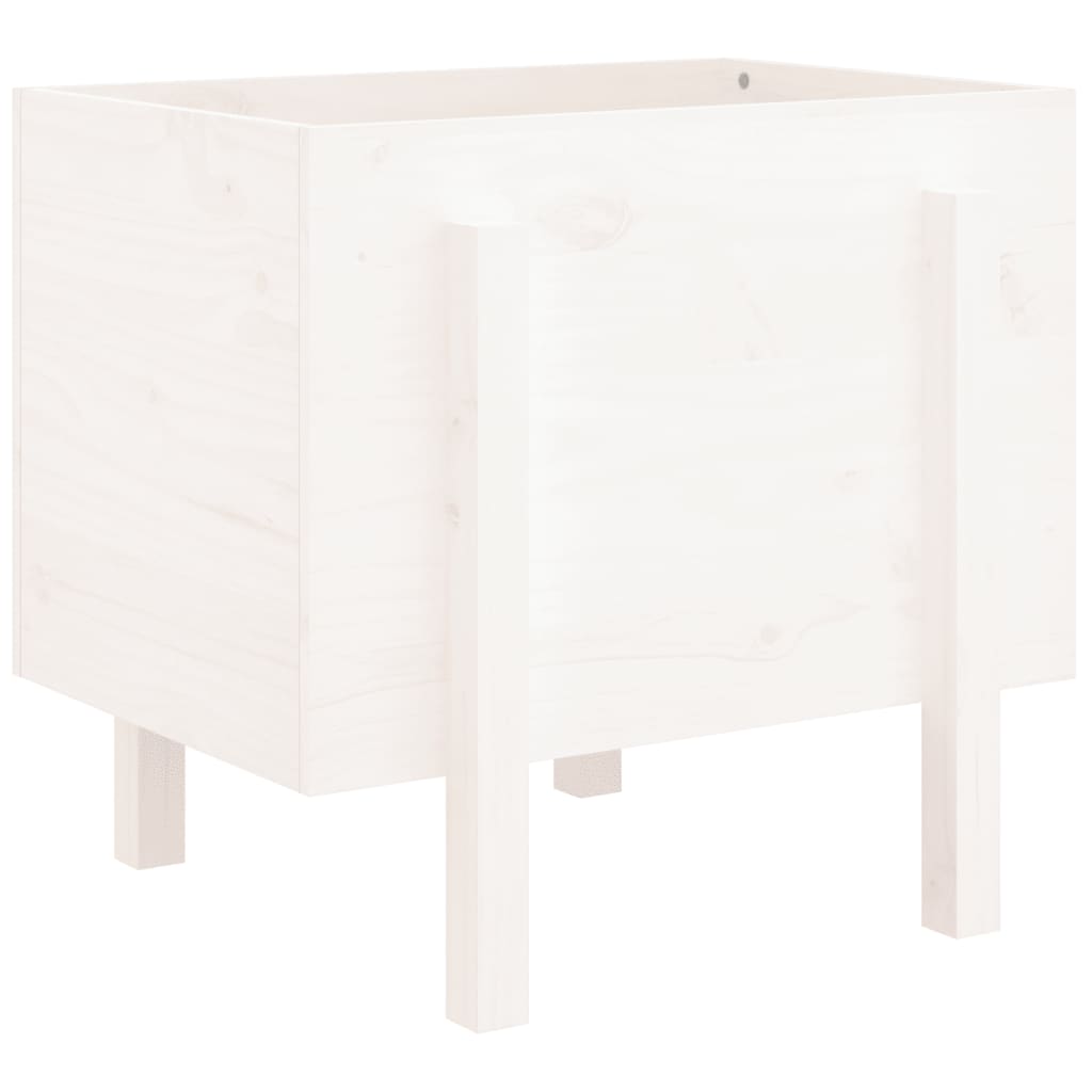 Vidaxx jardinière 62x50x57 cm bois de pin massif blanc