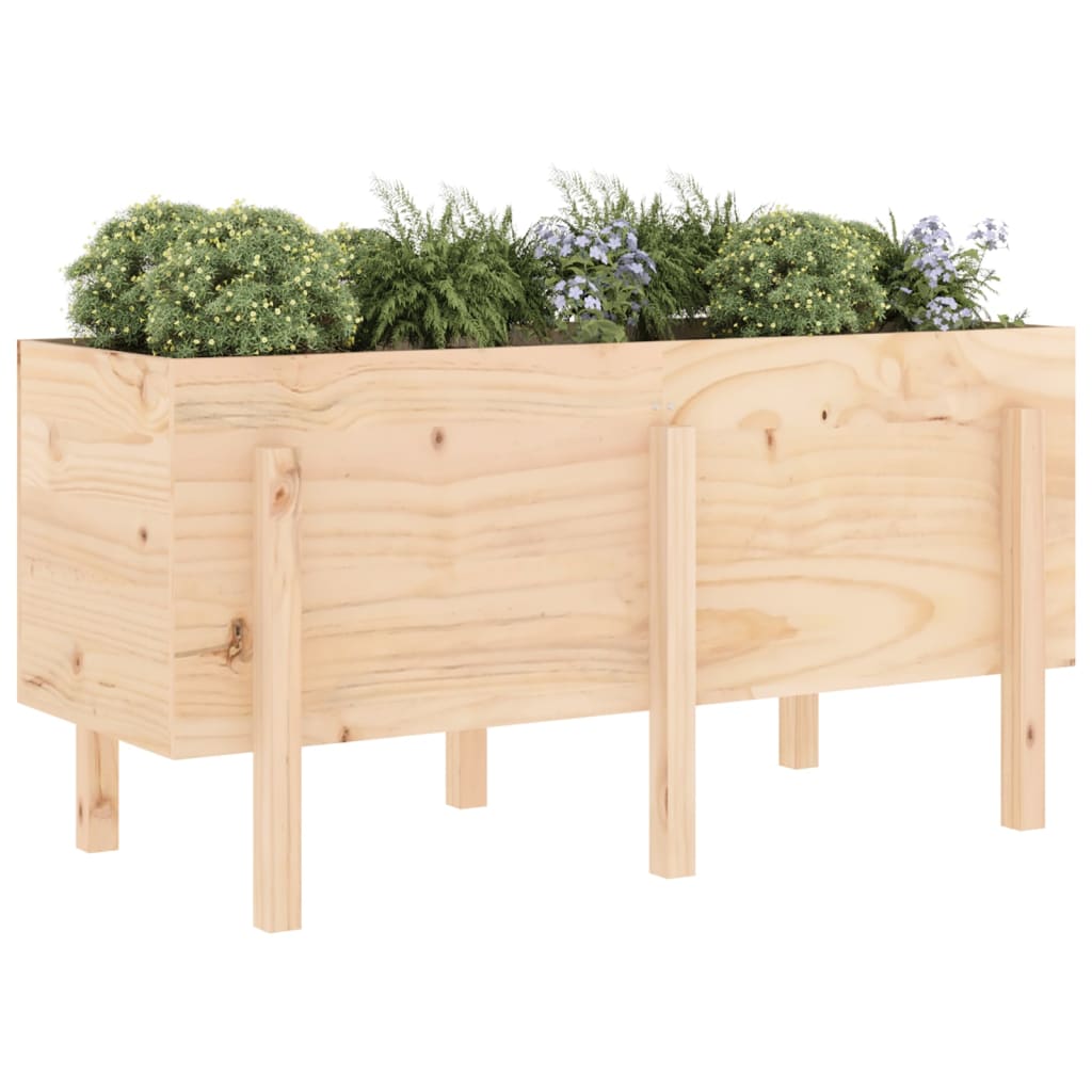 Vidaxx jardinière surélevée 121x50x57 cm en bois de pin massif