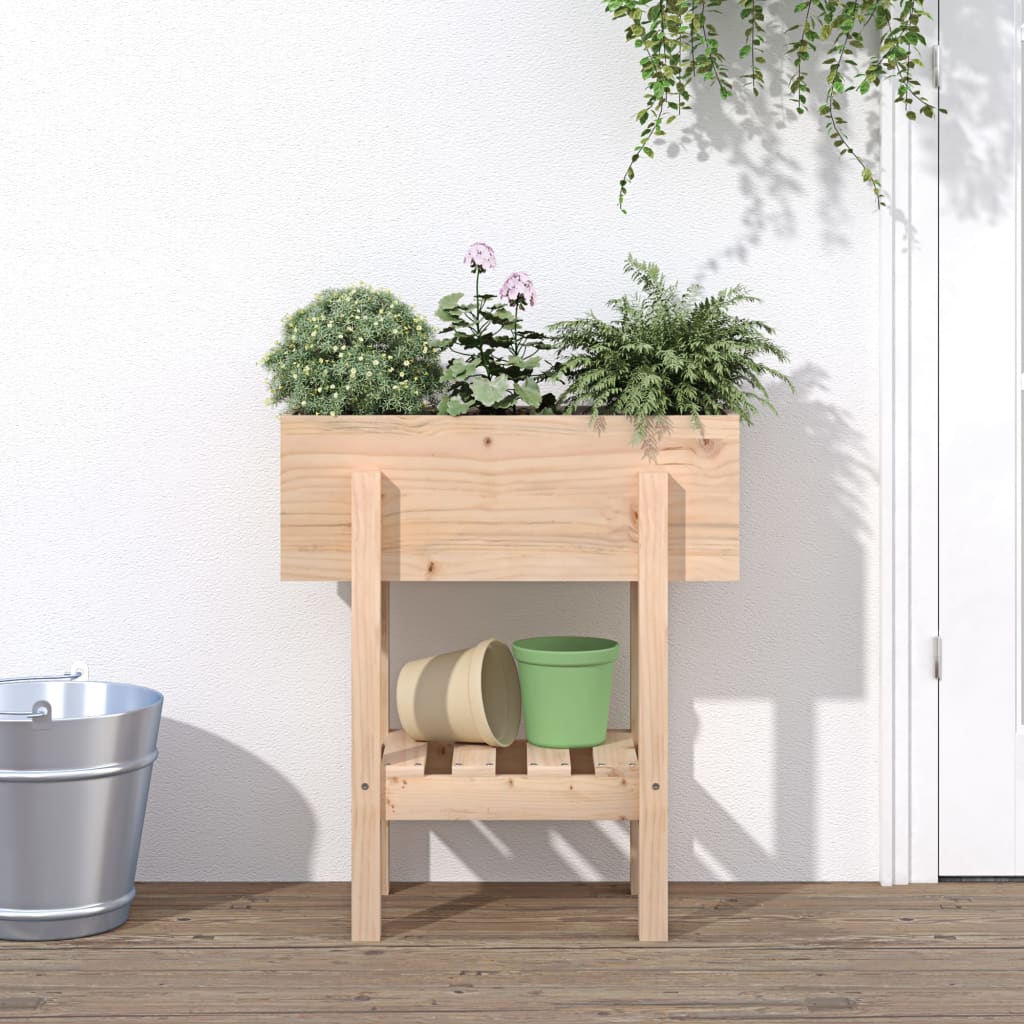 Jardinière Vidaxx 62x30x69 cm bois de pin massif