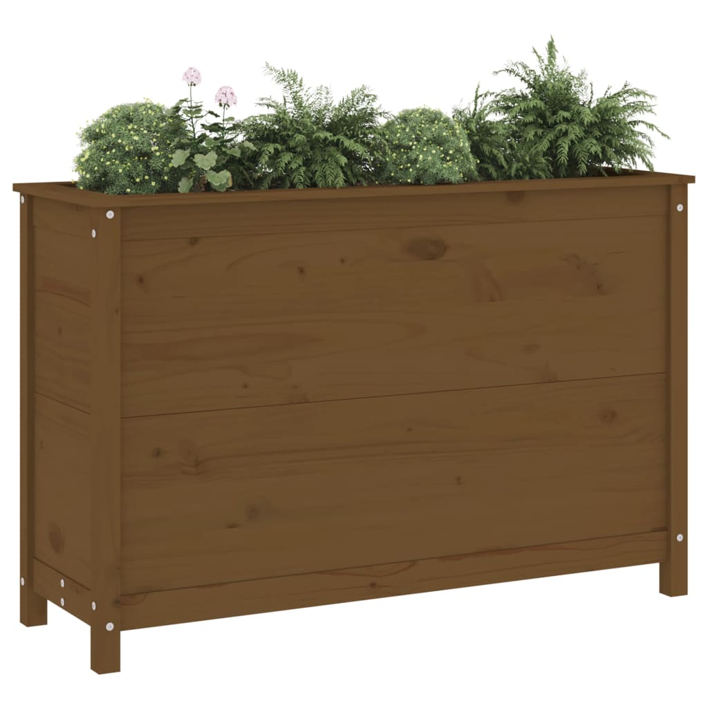 Vidaxx jardinière surélevée 119,5x40x78 cm pin massif marron miel