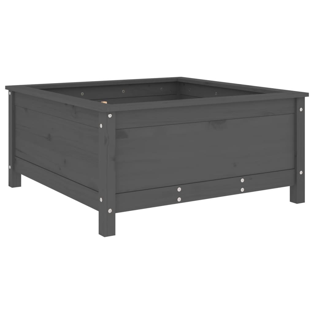 Vidaxx jardinière 82,5x82,5x39 cm bois de pin massif gris