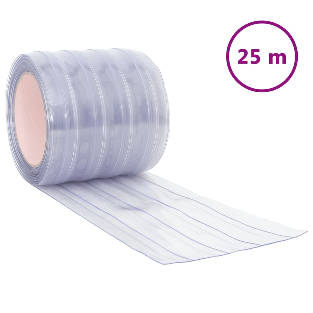 Vidaxx rideau de porte 200x1,6 mm 25 m PVC transparent