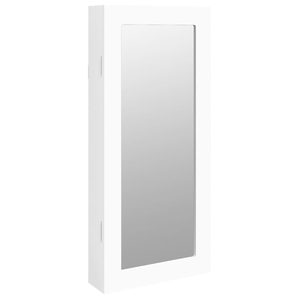 Vidaxx armoire à bijoux avec miroir mural 30x8,5x67 cm blanc