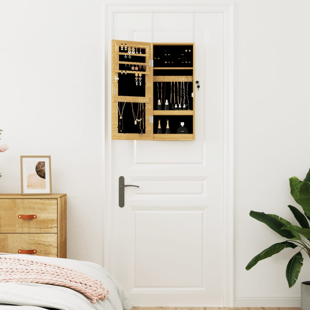 Vidaxx armoire à bijoux avec miroir mural 30x8,5x67 cm