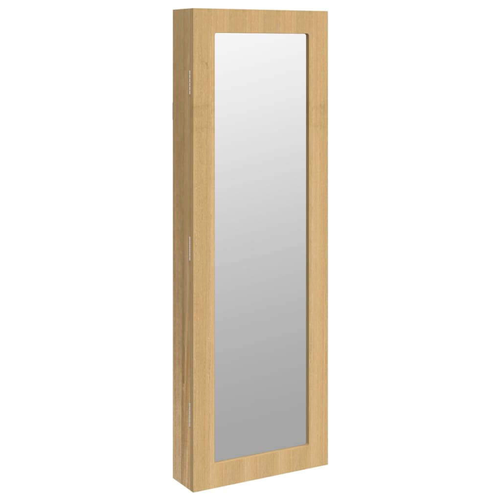 Vidaxx armoire à bijoux avec miroir mural 30x8,5x90 cm blanc