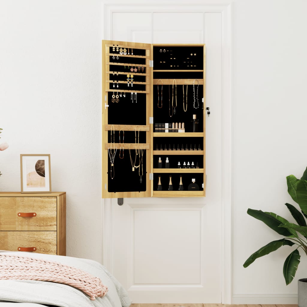 Vidaxx armoire à bijoux avec miroir mural 37,5x10x106 cm