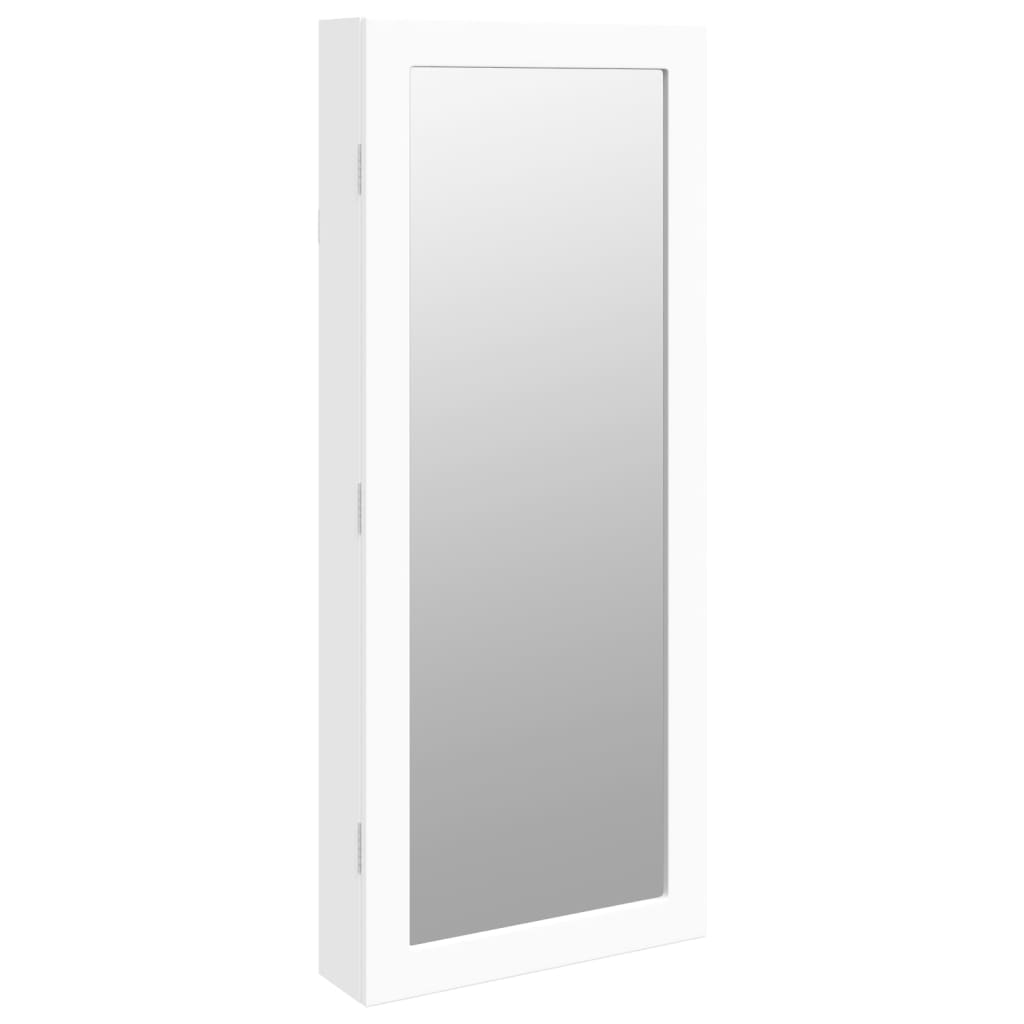 Vidaxx armoire à bijoux avec miroir et LED mural blanc