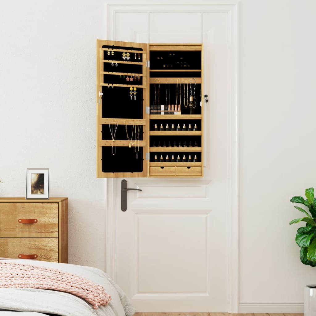 Armoire à bijoux Vidaxx avec miroir et LED murale