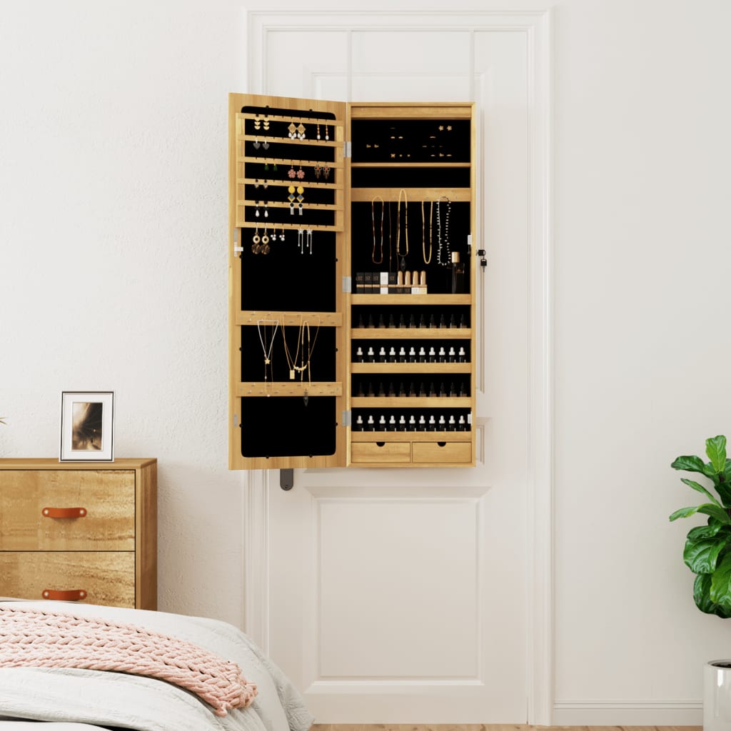 Armoire à bijoux Vidaxx avec miroir et LED murale
