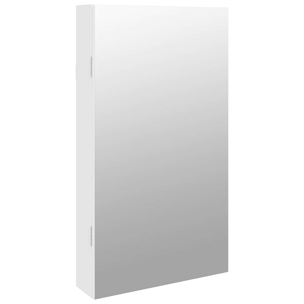 Vidaxx armoire à bijoux avec miroir et LED mural blanc