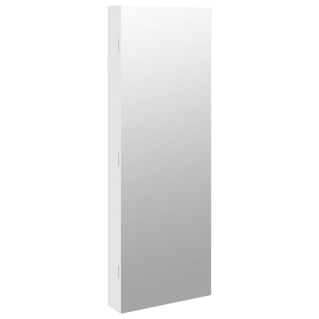 Vidaxx armoire à bijoux avec miroir et LED mural blanc