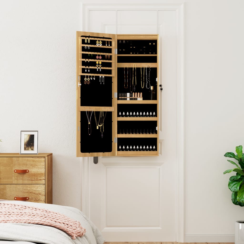 Armoire à bijoux Vidaxx avec miroir et LED murale