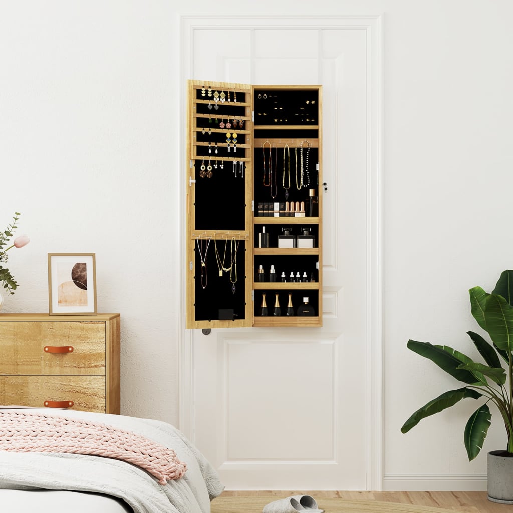 Armoire à bijoux Vidaxx avec miroir et LED murale