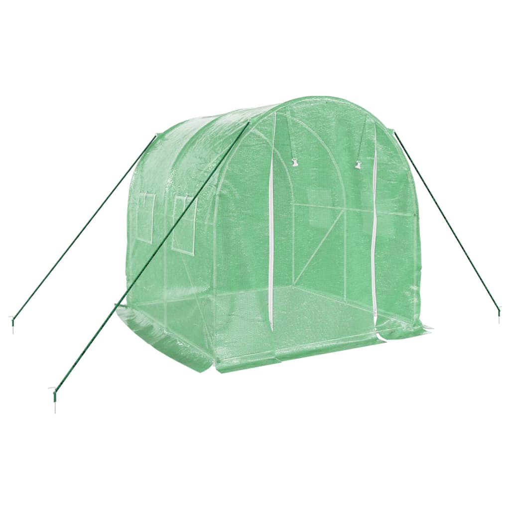 Serre de jardin Vidaxxl avec structure en acier 4 m² 2x2x2 m