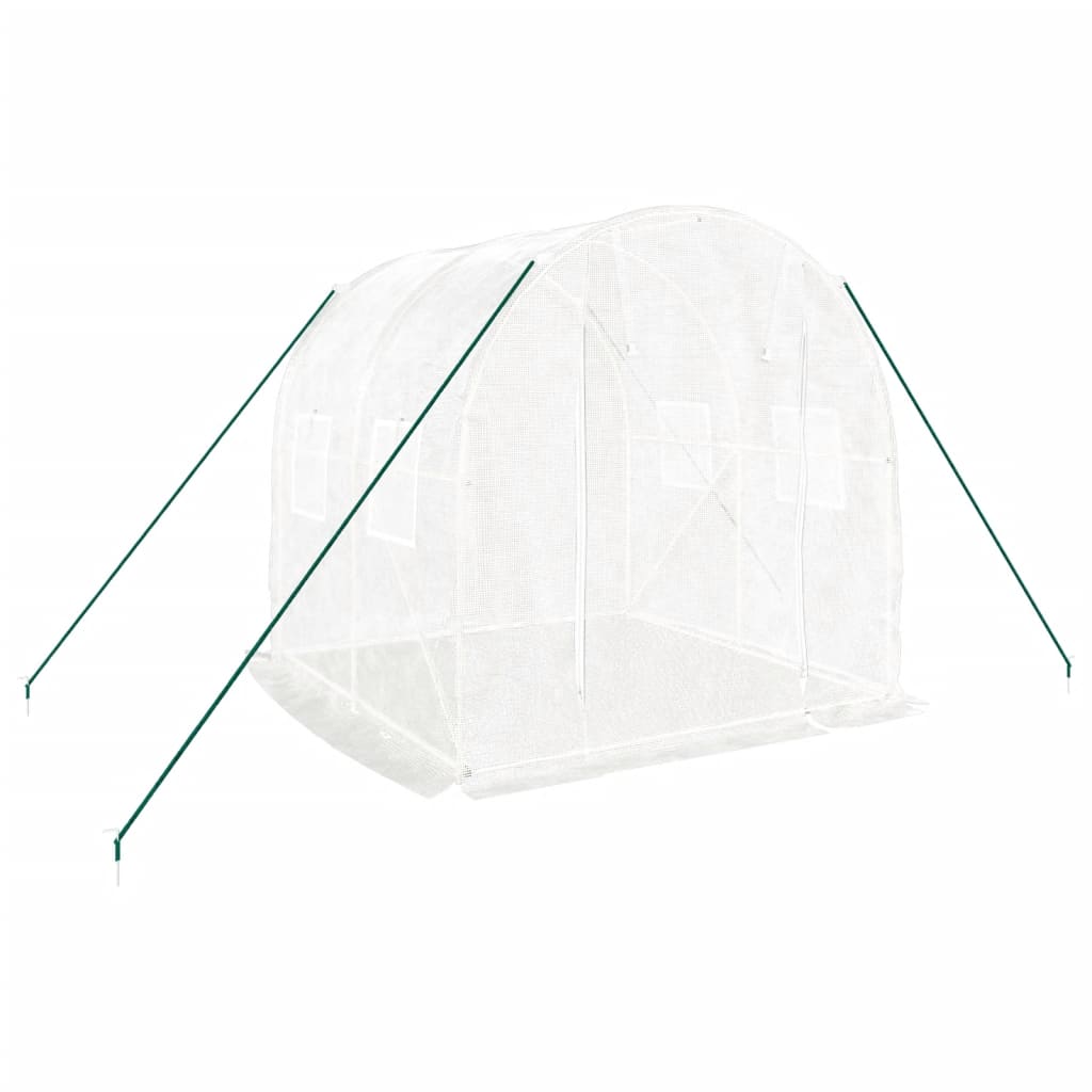 Serre de jardin Vidaxxl avec structure en acier 4 m² 2x2x2 m