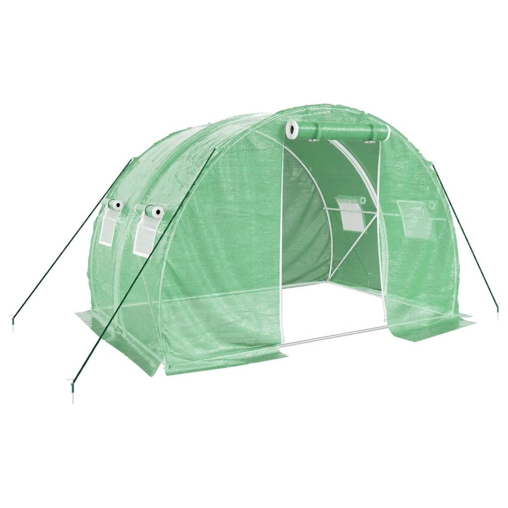 Serre de jardin Vidaxxl avec structure en acier 6 m² 3x2x2 m