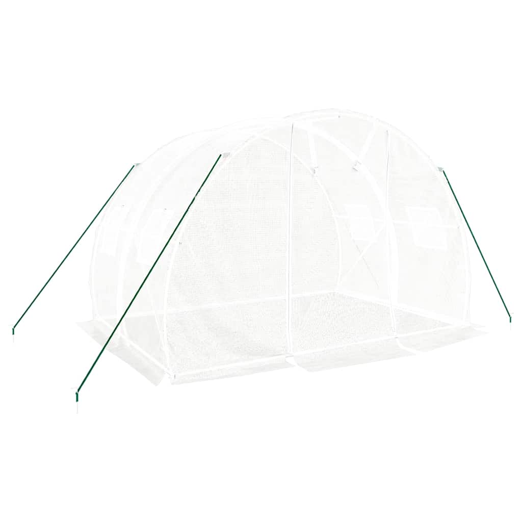 Serre de jardin Vidaxxl avec structure en acier 6 m² 3x2x2 m